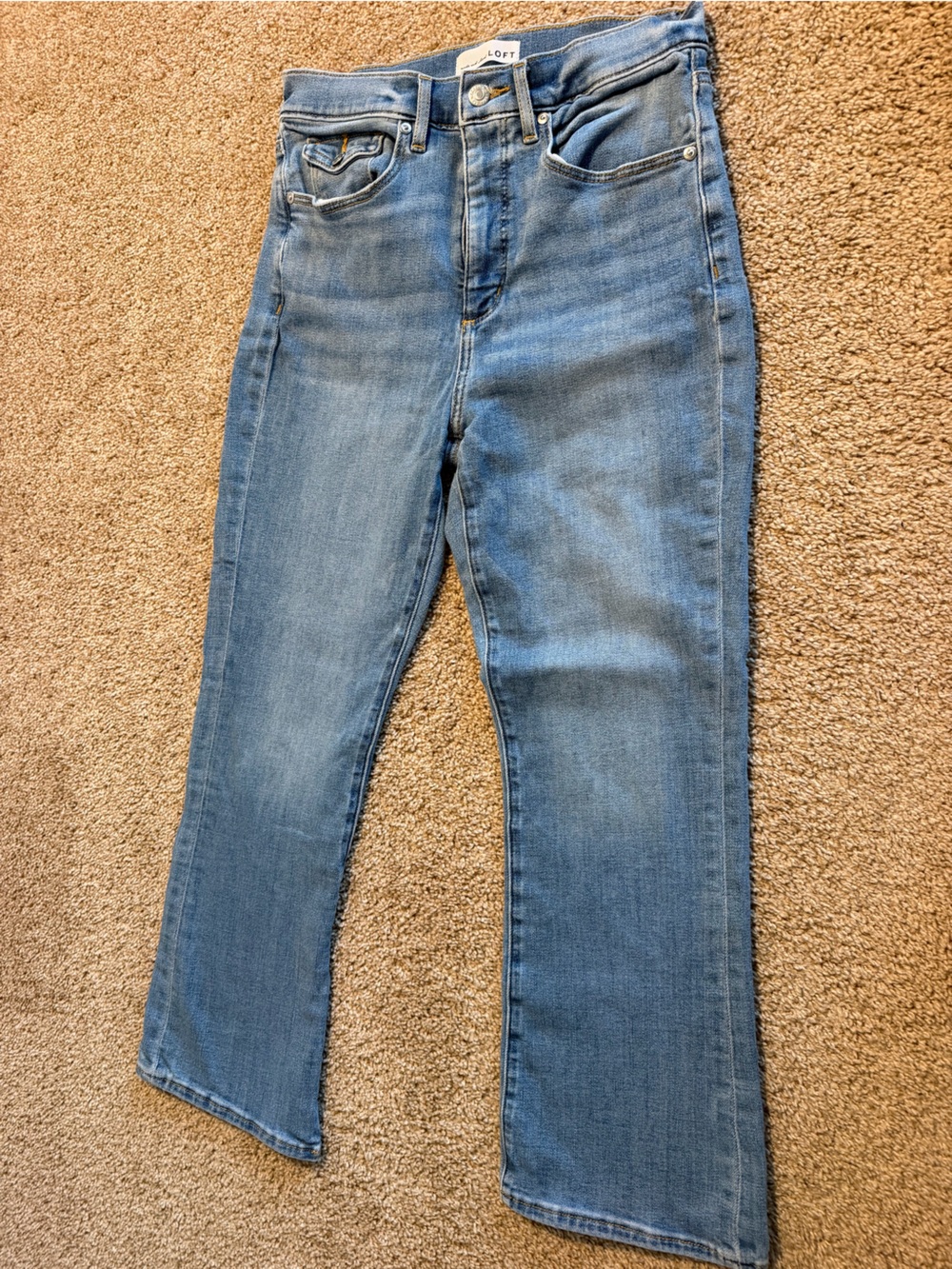LOFT Light Blue Flare Jeans